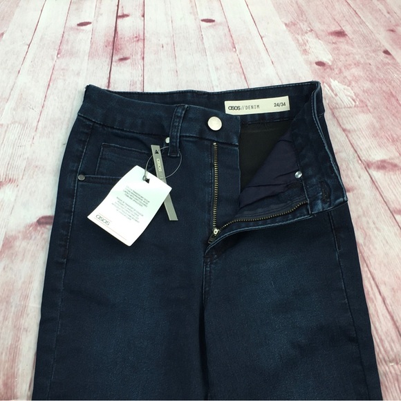 🐞NWT ASOS Design High Rise Ridley Skinny Jean Size 24x30” - Picture 7 of 15